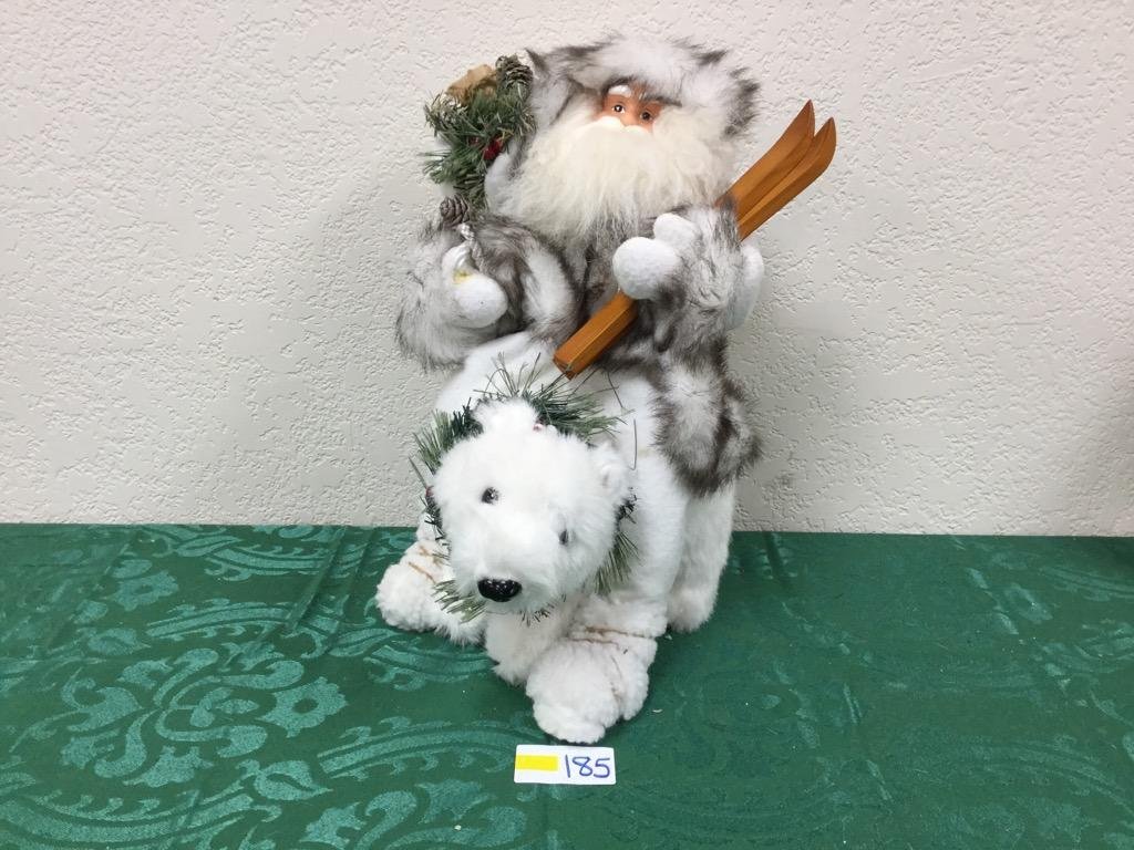 15" Santa Riding a Polar Bear: 15" Santa Riding a Polar Bear