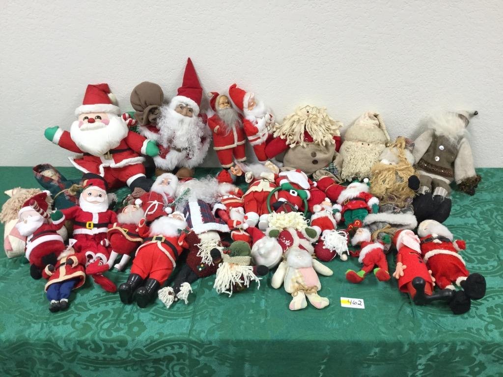 Large Lot of Santa Claus Plush - For One Money: Large Lot of Santa Claus Plush - For One Money - Local Pickup or Expect Higher Shipping Costs