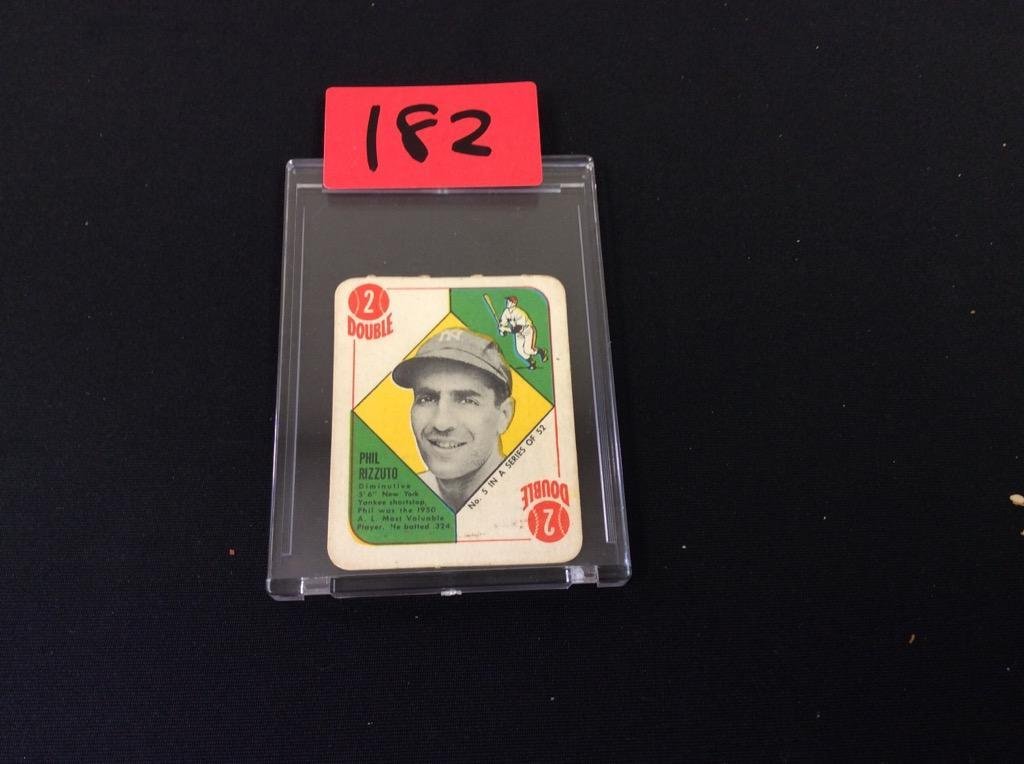 1951 Topps "Red Back"PHIL RIZZUTO: 1951 Topps "Red Back" PHIL RIZZUTO