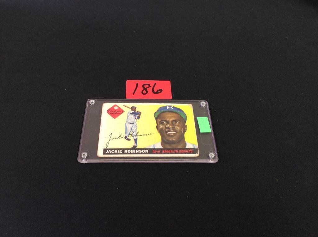 1955 Topps "Jackie Robinson"clean and crisp colors.: 1955 Topps "Jackie Robinson" clean and crisp colors.