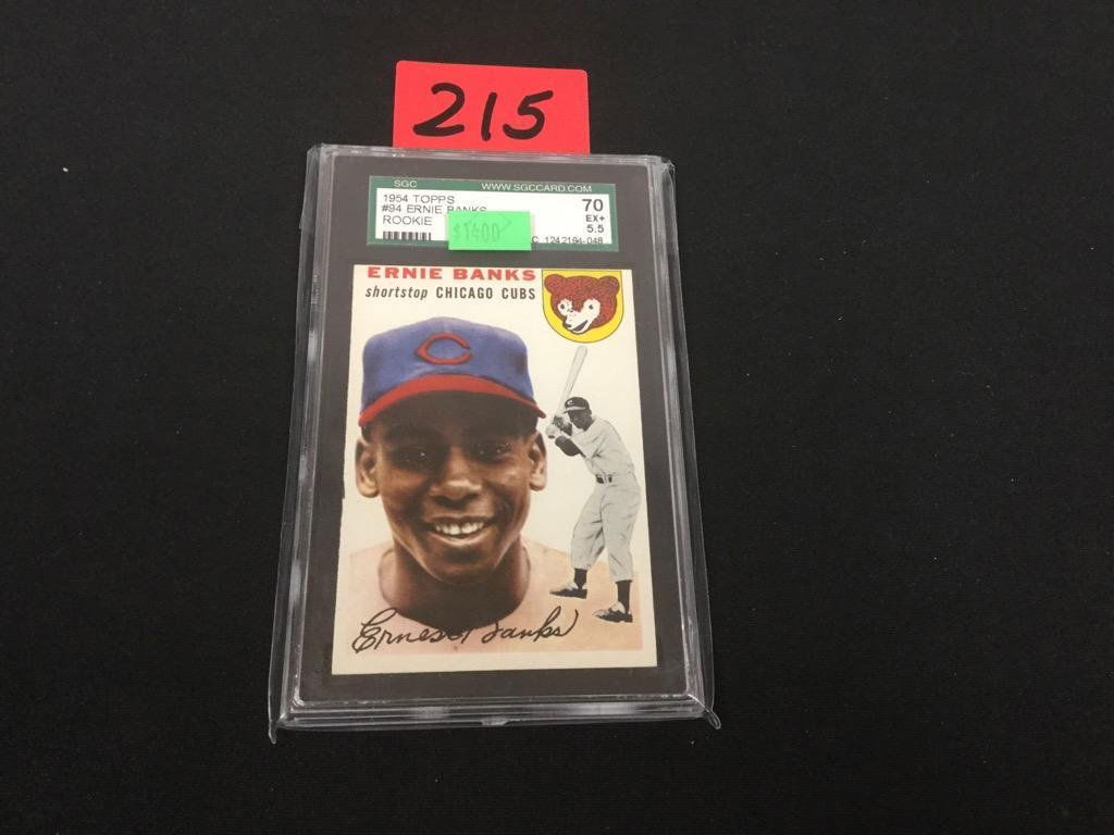 1954 Topps #94 ERNIE BANKS Rookie Card SGC Ex+5.5 (1 of 2)