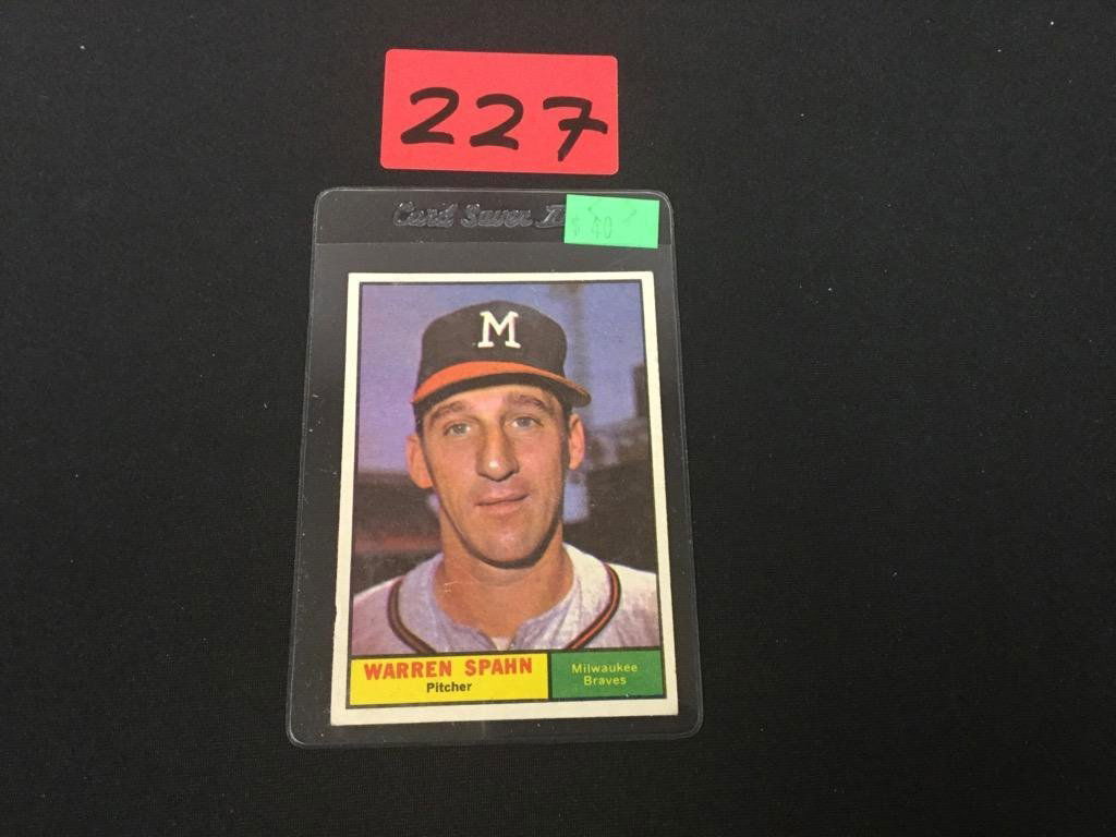 1961 Topps #200 Warren Spahn nice coloring (1 of 2)