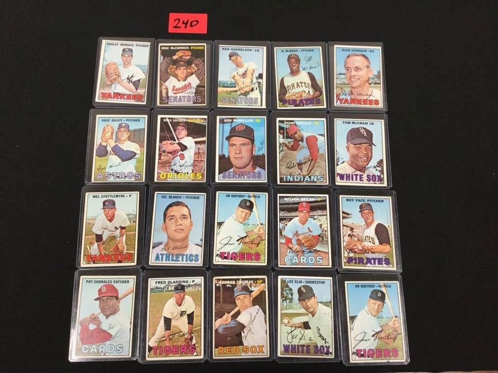 48 count 1967 Topps mixed lot. Incomplete set (1 of 6)