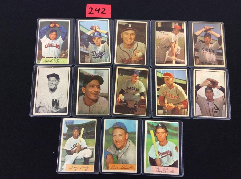 13 count. 1954 mixed Topps. Incomplete set (1 of 2)