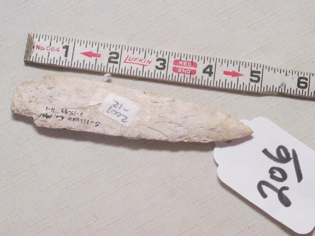 Arrowhead: 5" Kramer point, Sullivan Co. Missouri