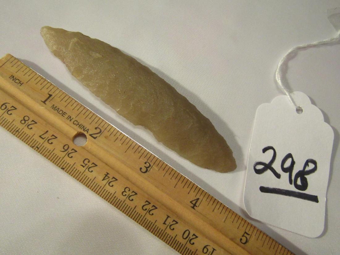 Quartz knife: 4 1/2" quartz bi-pointed knife