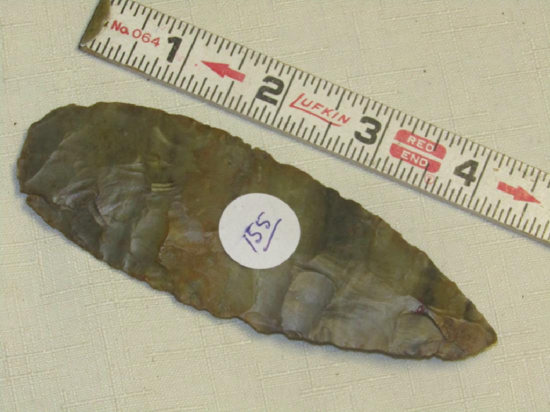knife: 4 3/4" flint knife, South Carolina