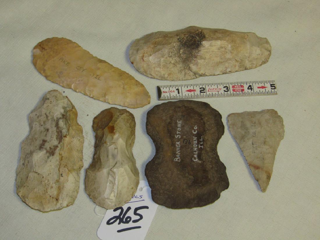 6 tools: 6 pc. Flint tools