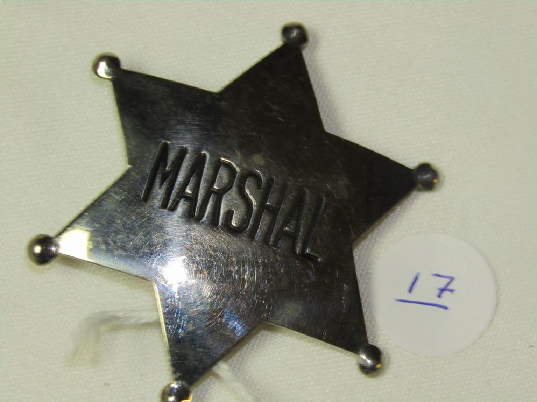 Badge: Marshal badge, 6 point star, W.S. Darley & Co. Illinois