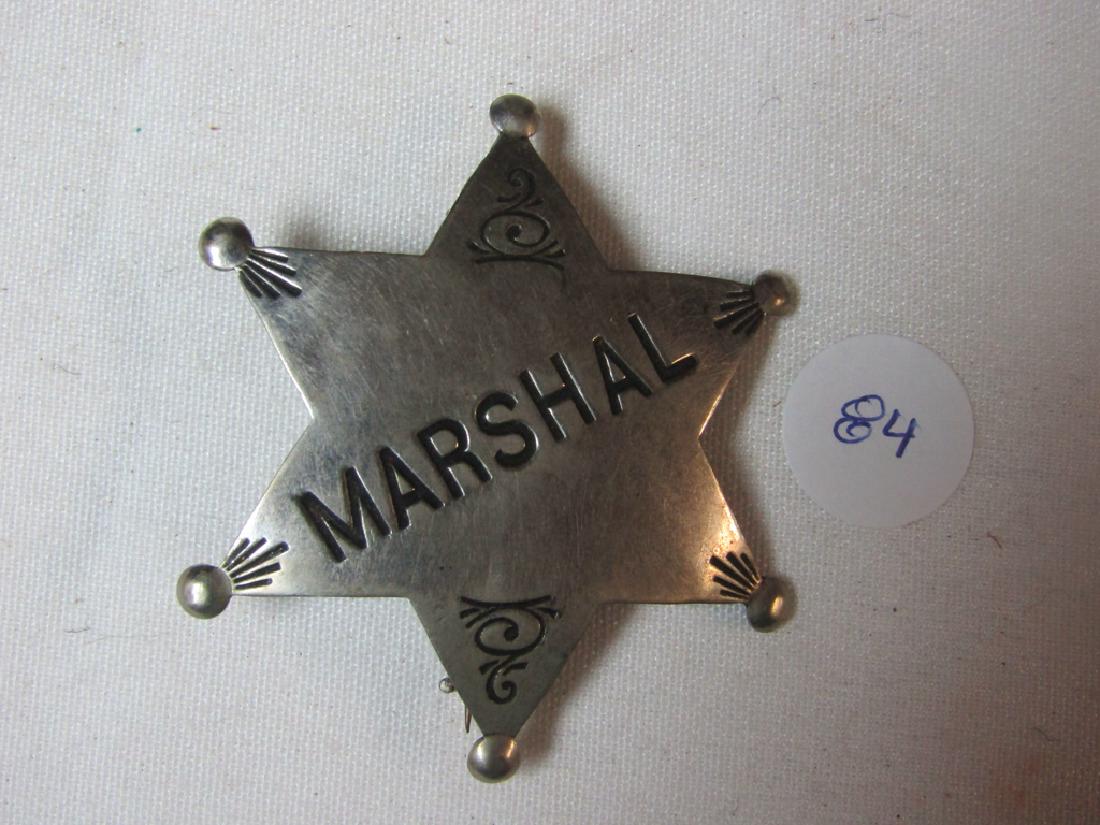 Badge: Marshal, 6 point star, Northwestern Stamp St. Paul MN