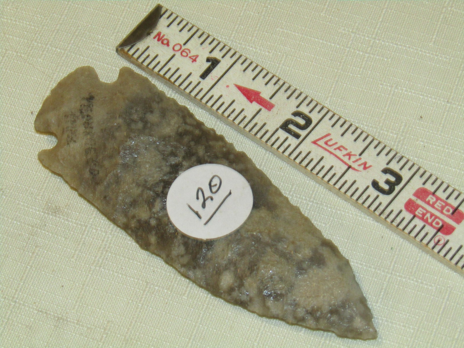 3 5/8" Dovetail: 3 5/8" quartz dovetail point, Monroe co. Mass.