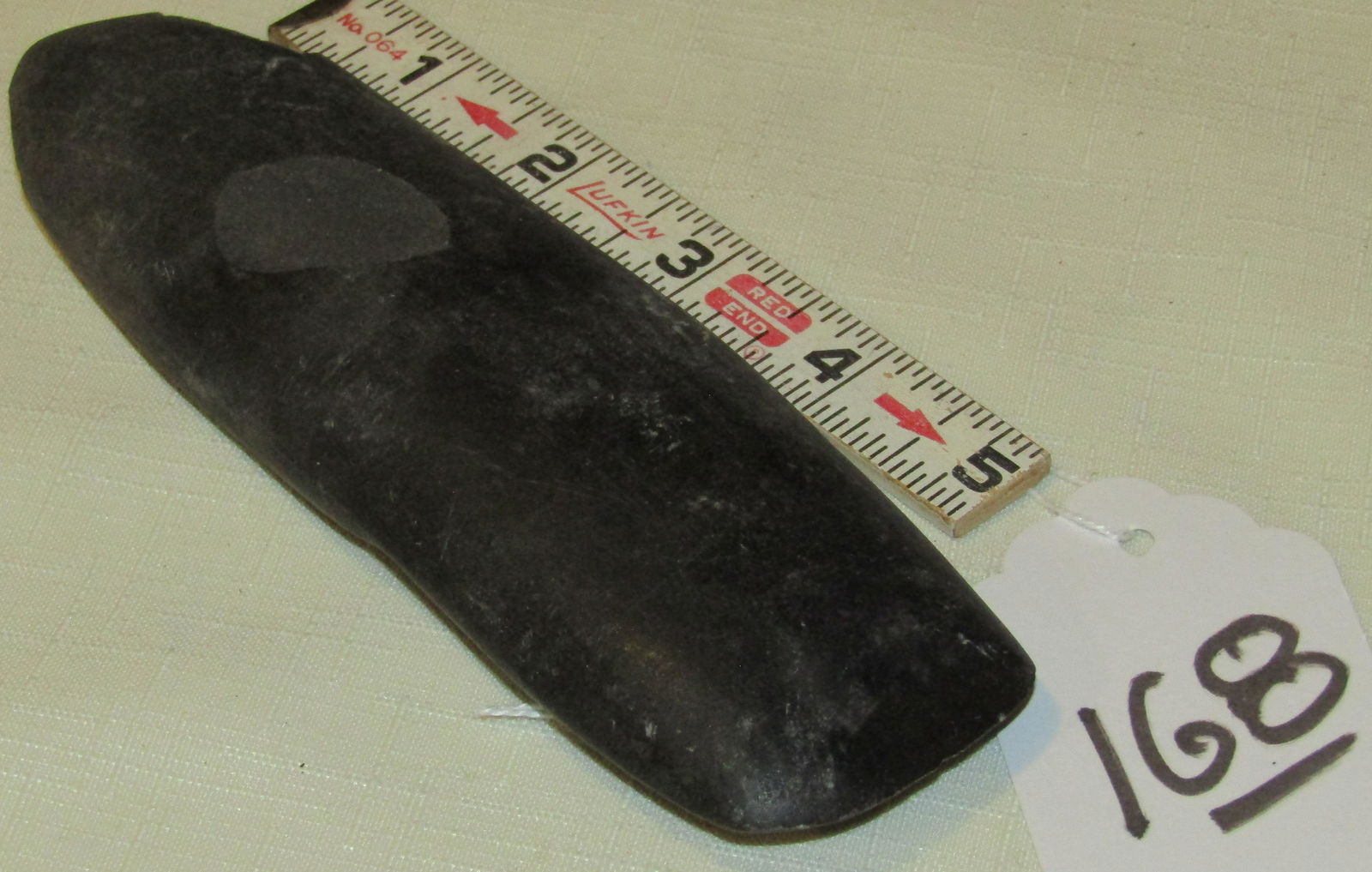 6 5/8" celt: 6 5/8" black celt, Indiana