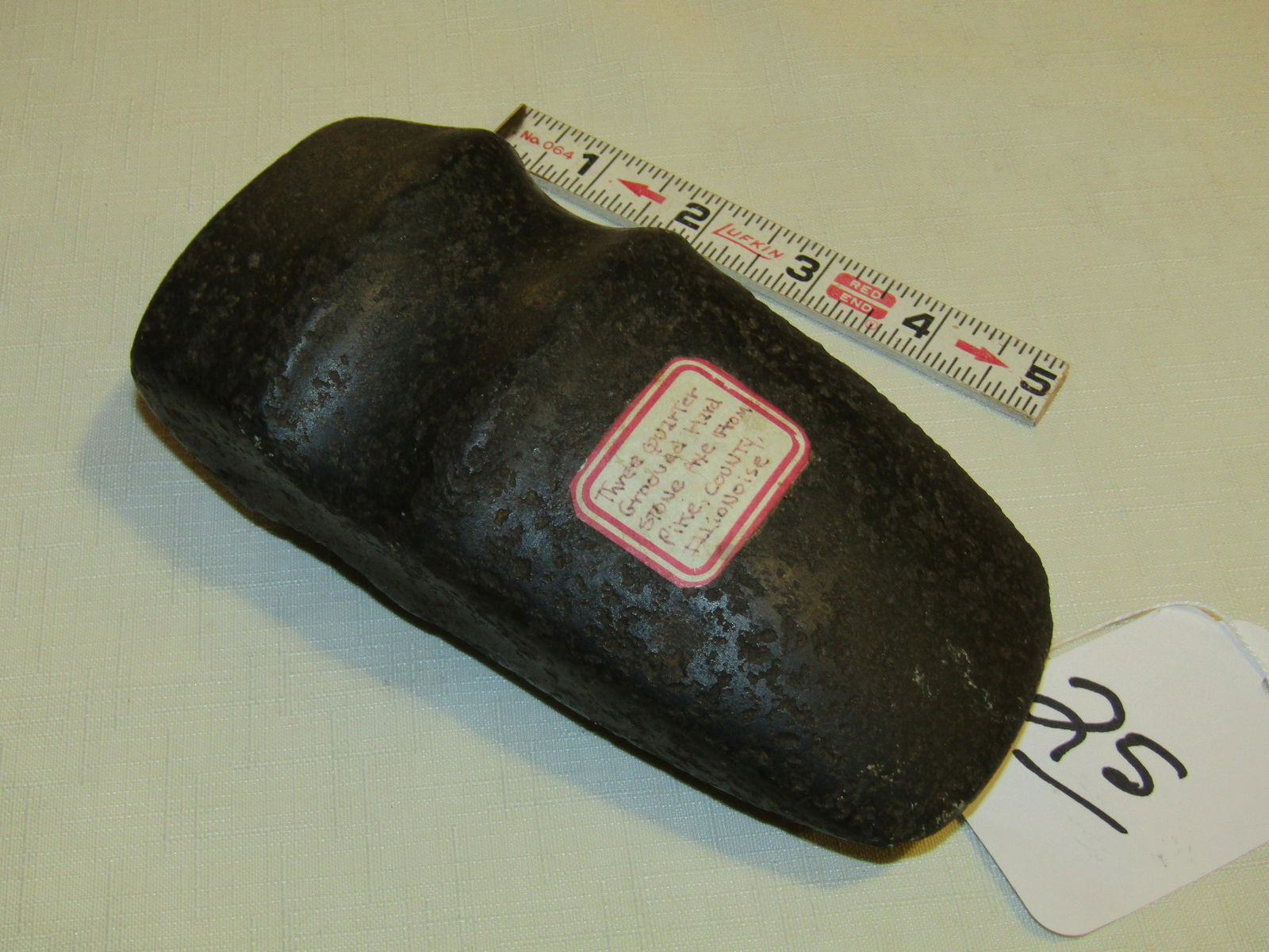 Axe: 6 1/4" axe, 3/4 groove, Pike Co. Illinois