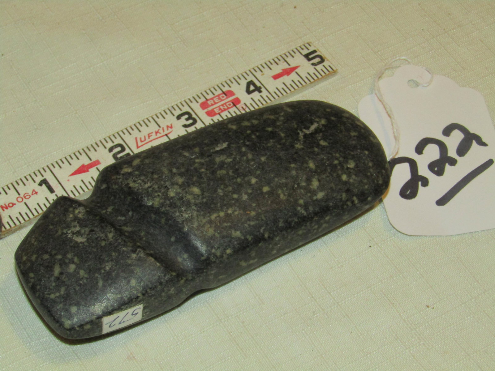 Axe: 4 1/2" slant groove axe, Decatur Co. Iowa