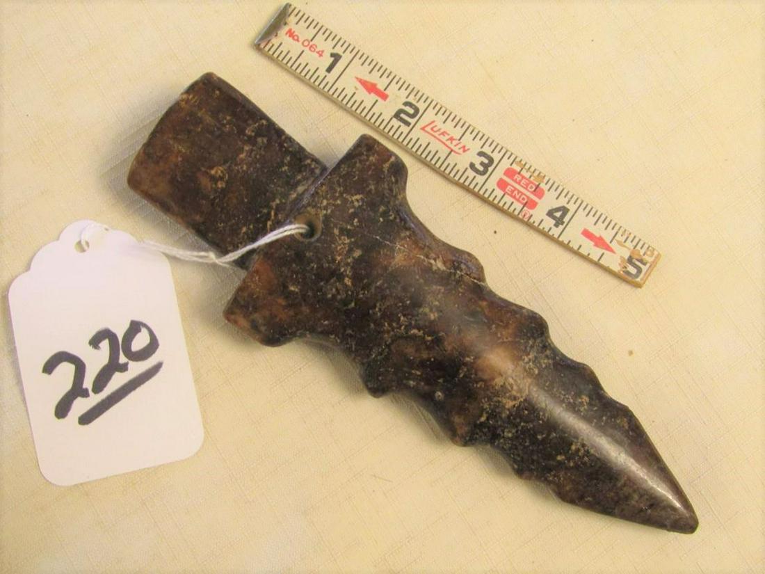 Large 7" jade spearhead pendant (1 of 2)