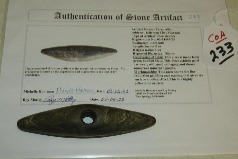 Coa Bannerstone Auction