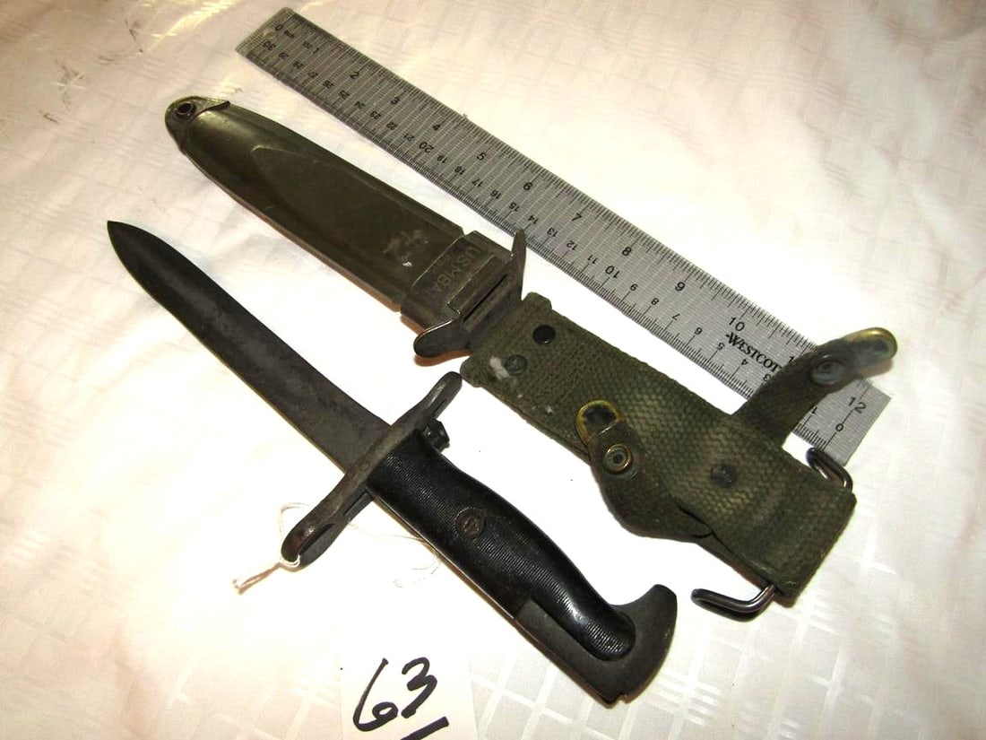 Bayonet: USM 8A1 PWA with scabbard