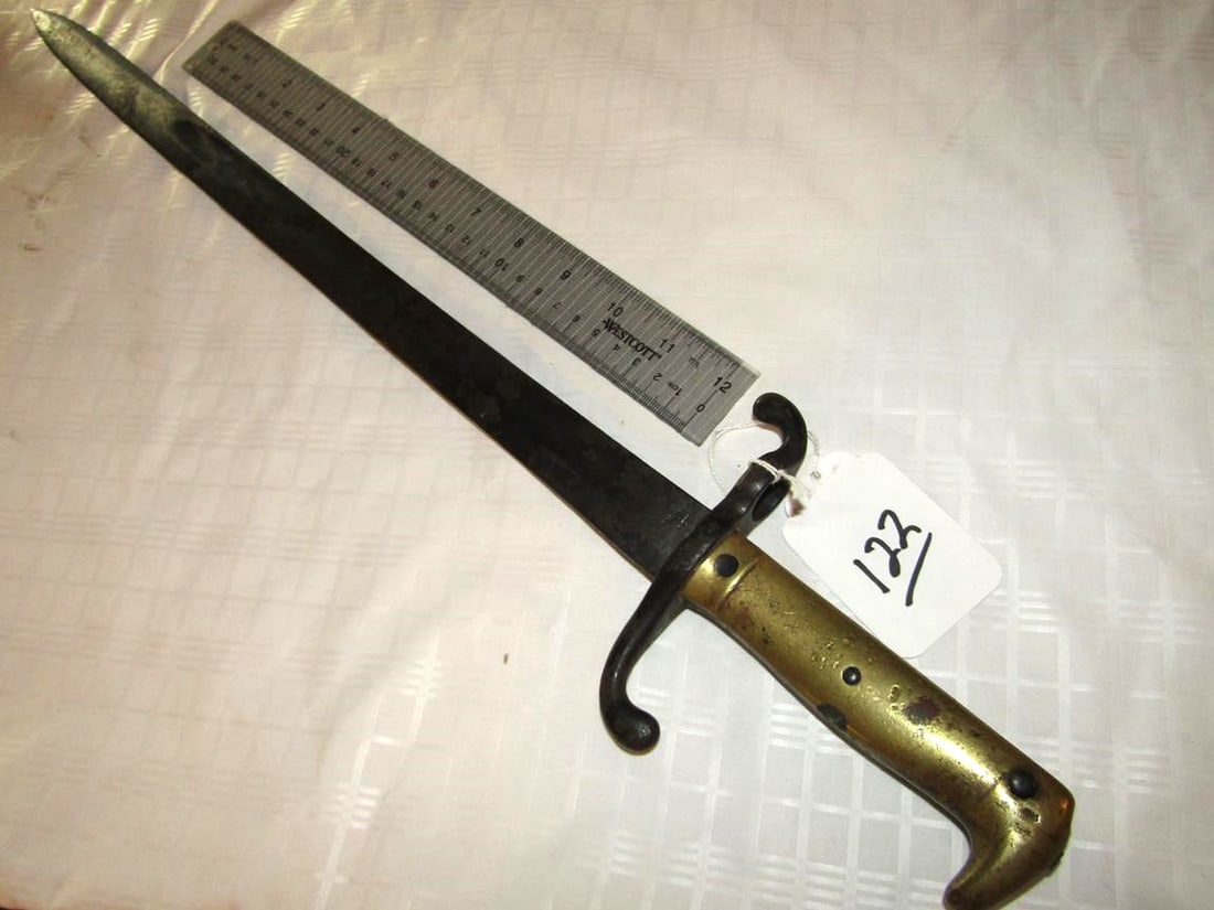 Bayonet: 23 1/4" German Solingen bayonet stamped but hard to read