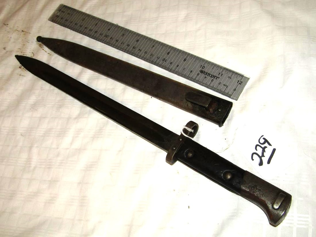 Bayonet: 17" Bayonet CSZ with scabbard