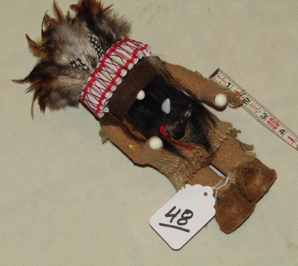 Indian Gnome: Hand crafted 11" American Indian Gnome by Sue Corlis