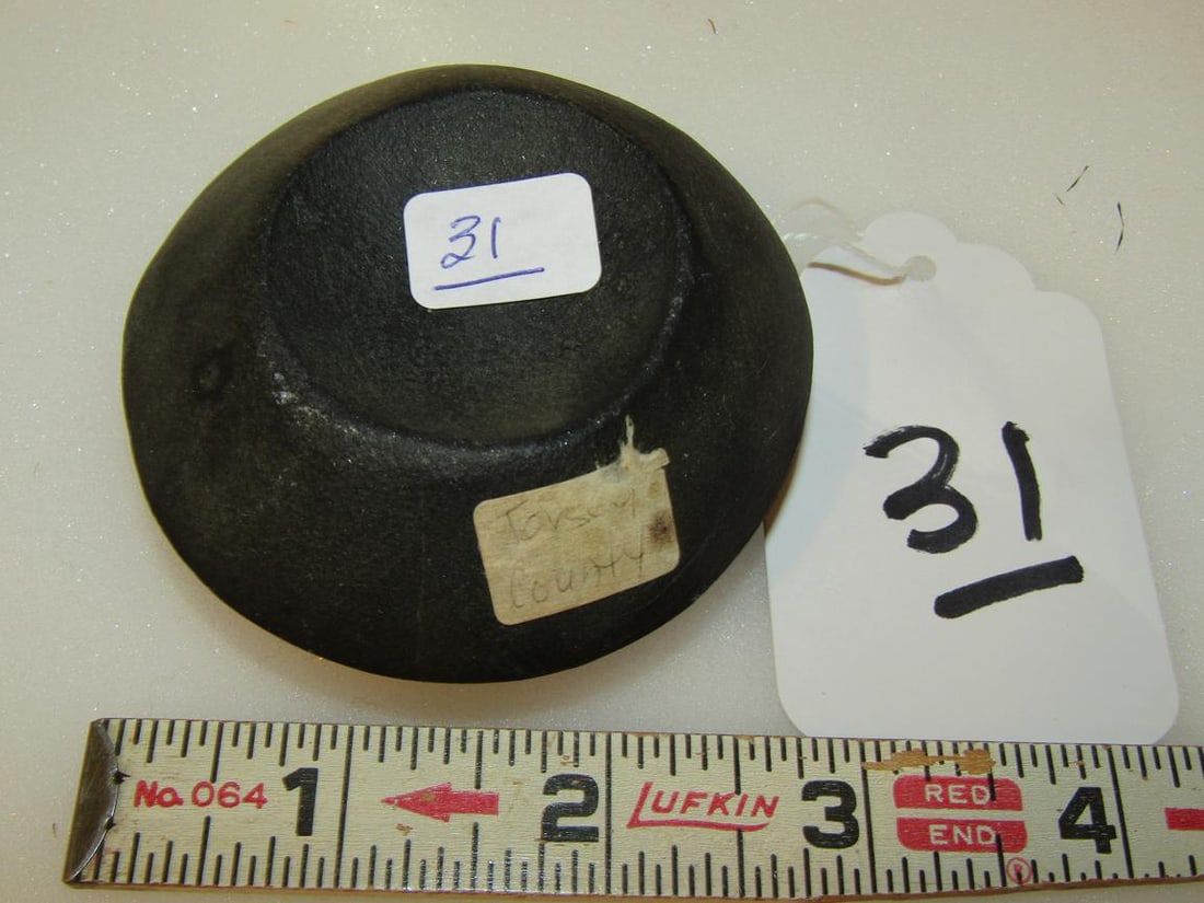 Discoidal: 2 1/2" x 1 1/8" discoidal, Illinois