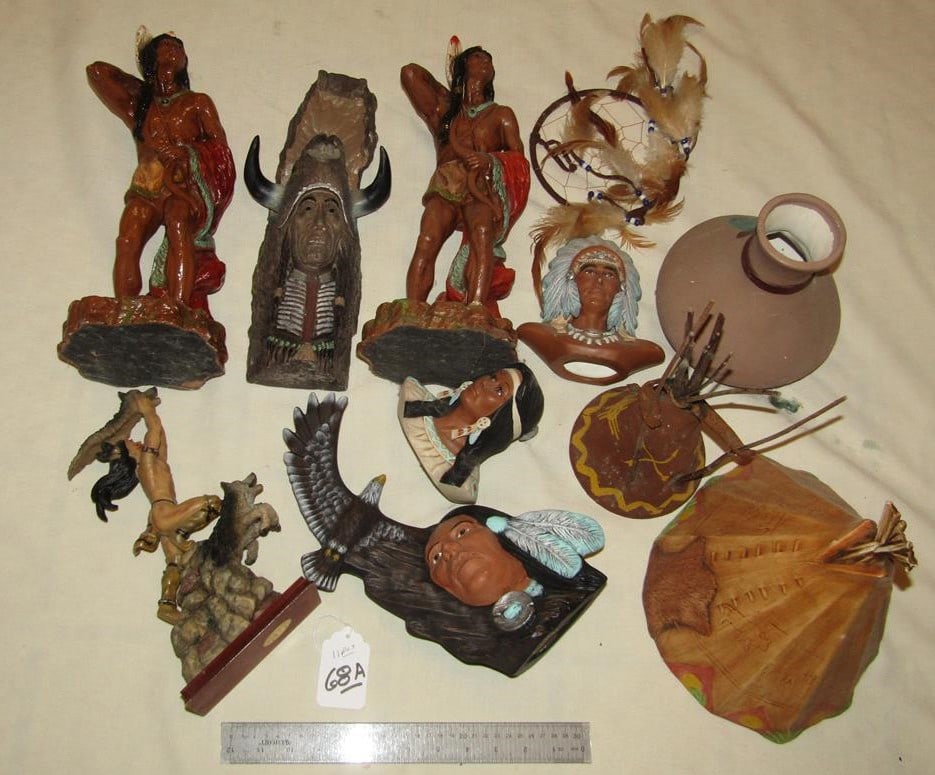 7 statues: 7 pc Indian statues