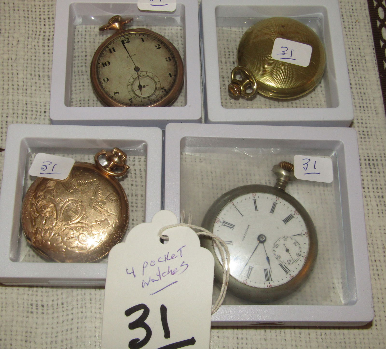 4 pocket watches (1 of 2)