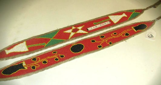 2 beaded panels