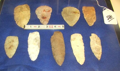 9 pc flint knives