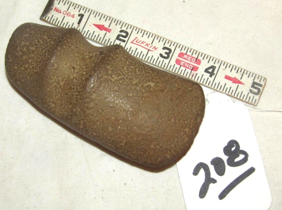 Axe: 4 1/.8" brown axe, 3/4 groove