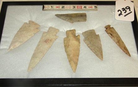6 arrowheads