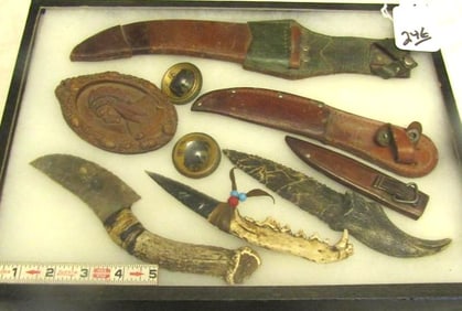 3 flint knives plus