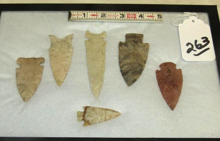 6 arrowheads