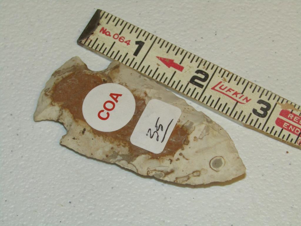 Motley COA: Motley coqa 3 3/16" Gibson point, Missouri