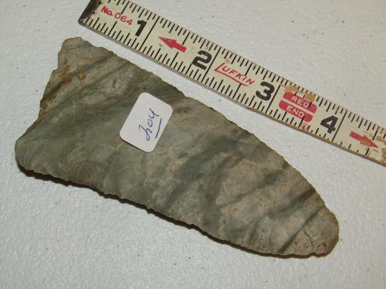 Motley COA: Motley coa 4 11/16" Thebes knife, Illinois