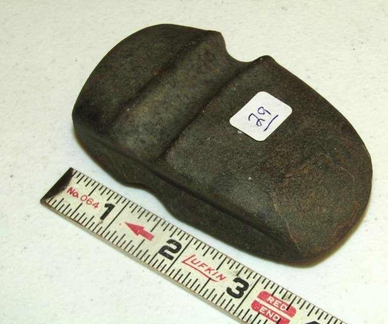 Axe: 3 7/8" axe, 3/4 groove