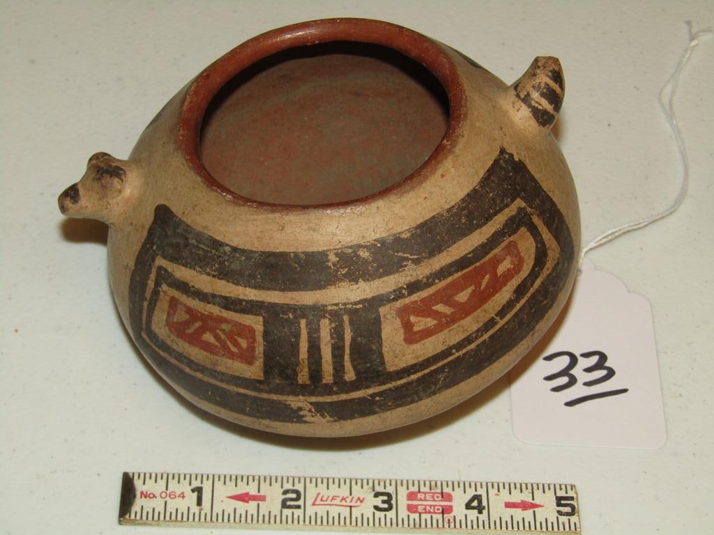 Jar: 5 1/2" 3" animal effify painted jar