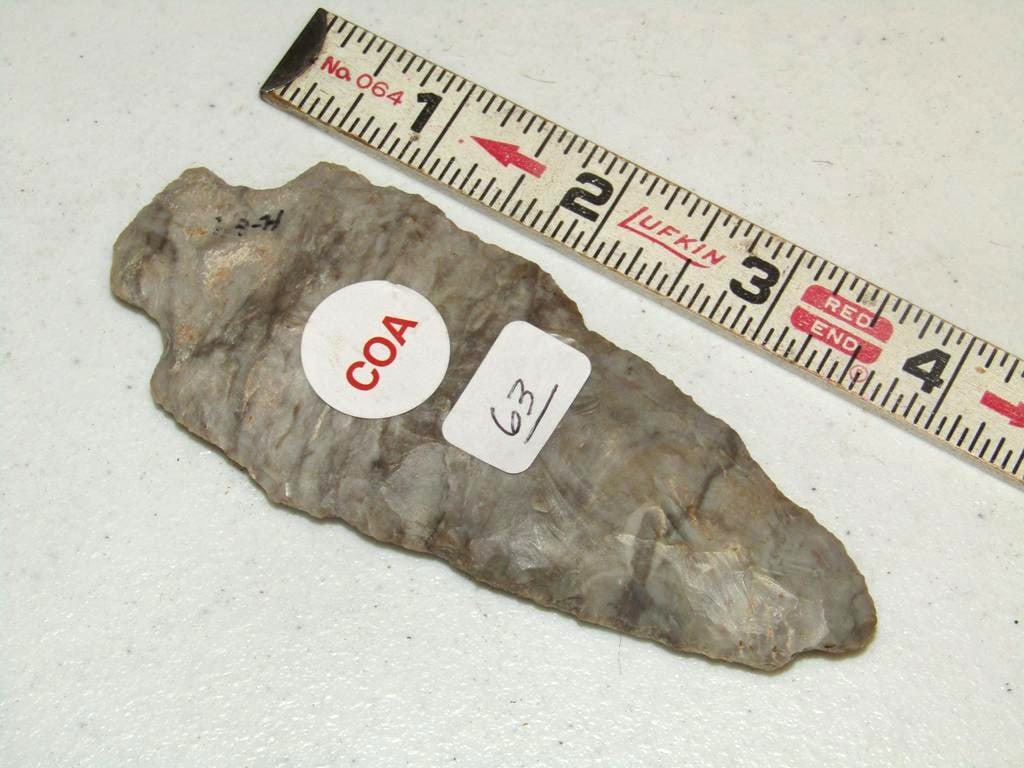 Motley coa: Motley coa 4 3/8" Etley point, Missouri