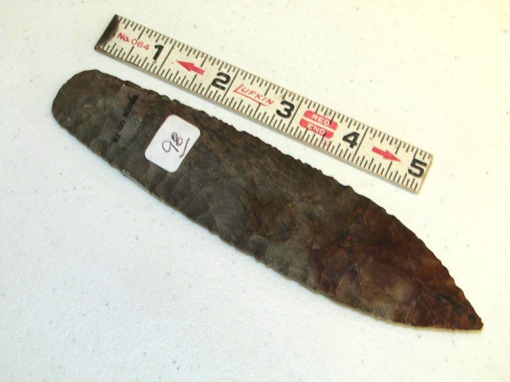 Knife: 6 1/2" Morse flint knife, Tennessee