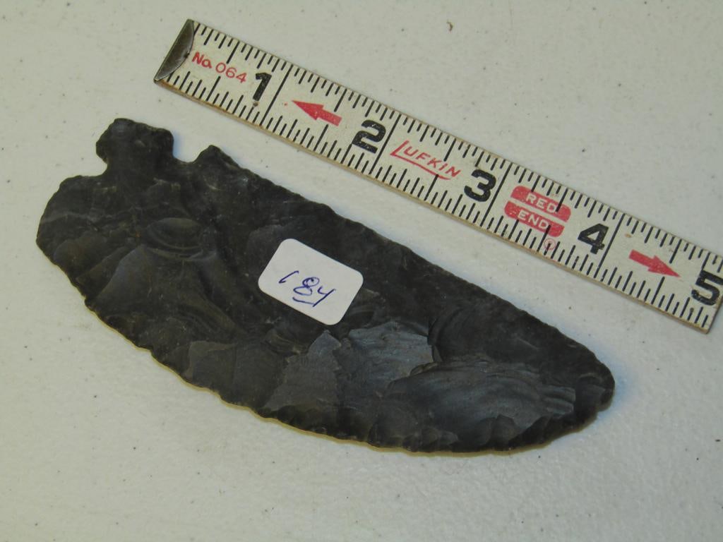 Point: 4 3/4" black Corner Tang knife