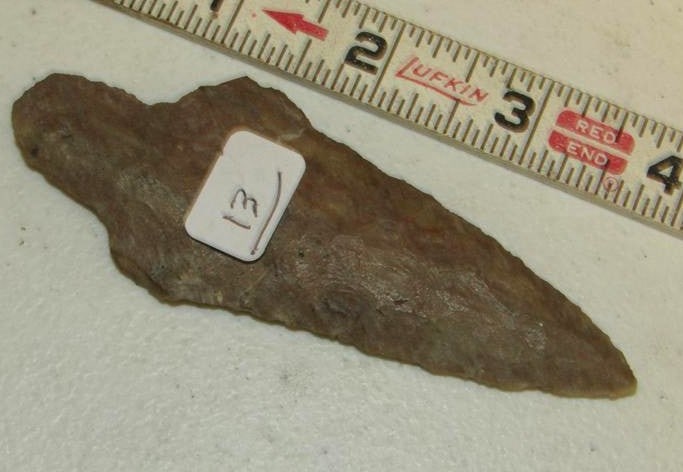 Point: 4 1/8" Adena point (not examined for coa)