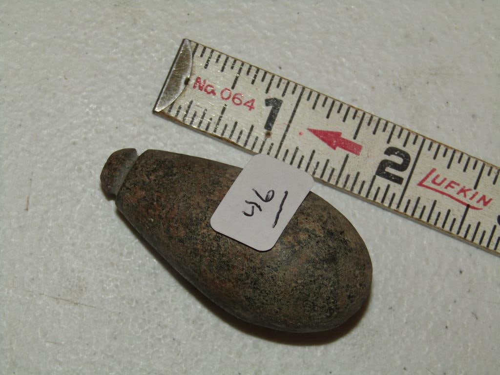 Plummet: 2 1/8" stone plummet