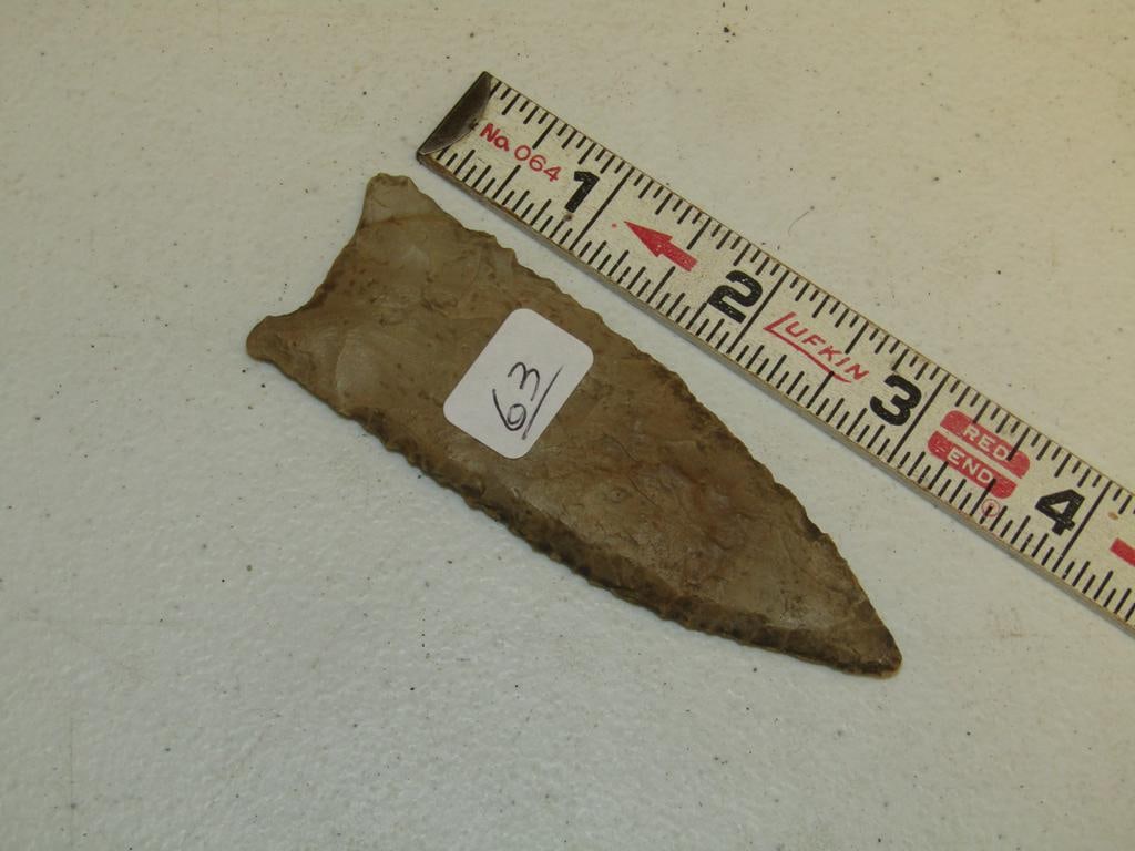 Point: 3 5/8" serrated Dalton point (not examined for coa)