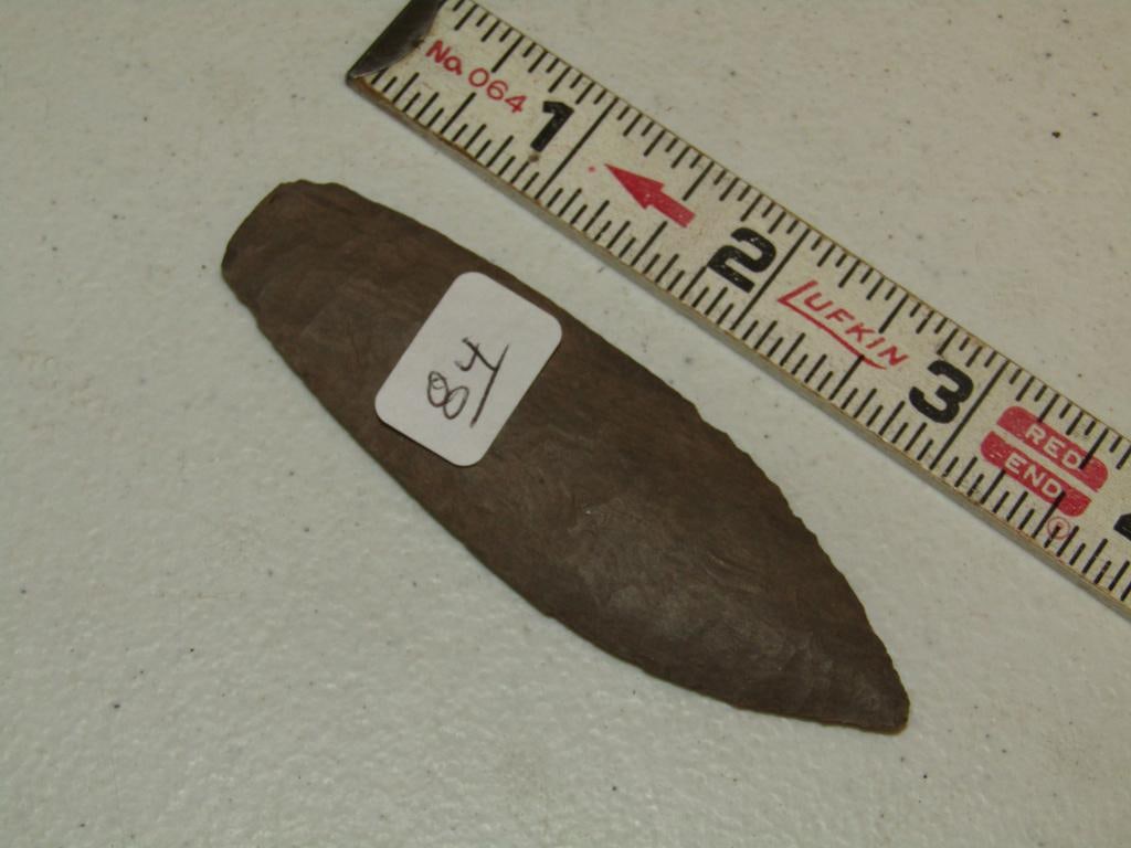 Point: 3 7/8" dark brown colored Sedalia point (not examined for coa)