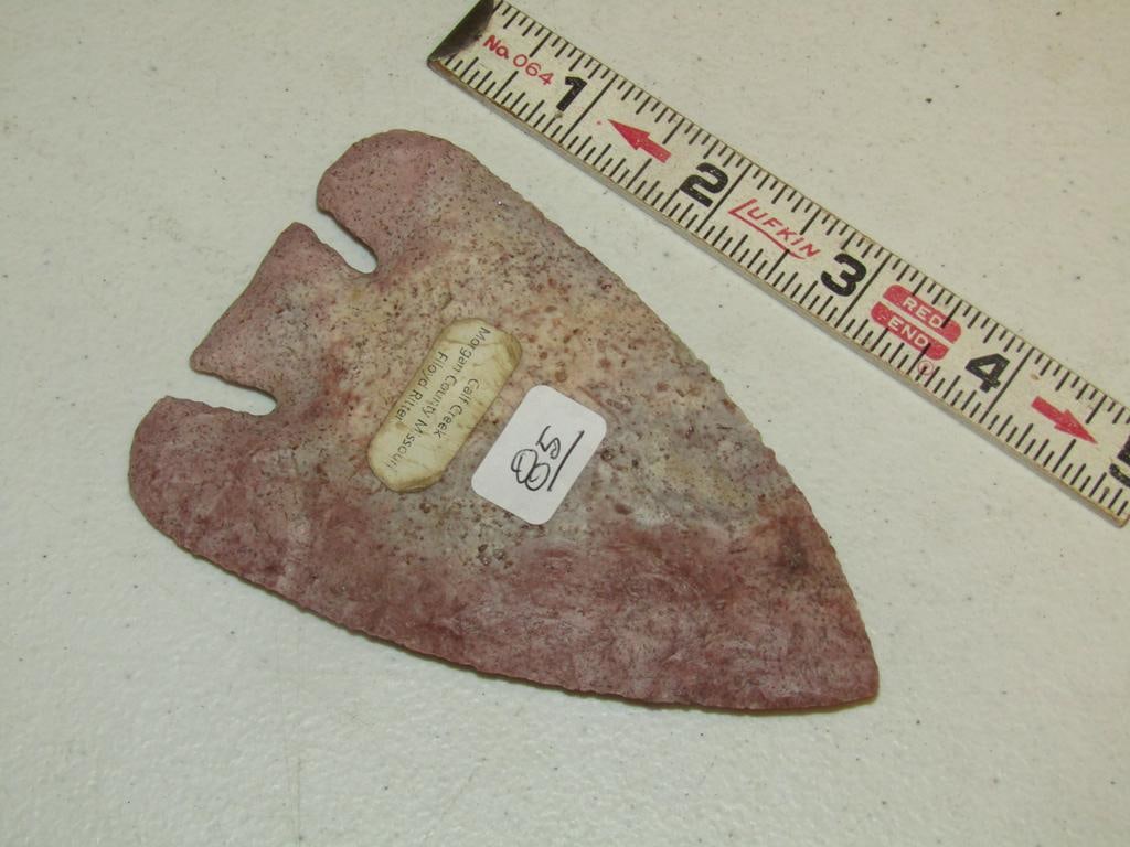 Point: 4 1/2" Calf Creek point marked Missouri, ex Floyd Ritter (not examined for coa)