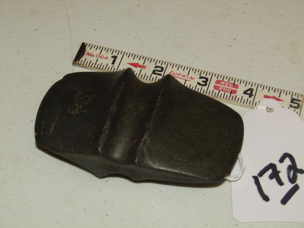 Axe: 4" double bit black axe (mark restored)