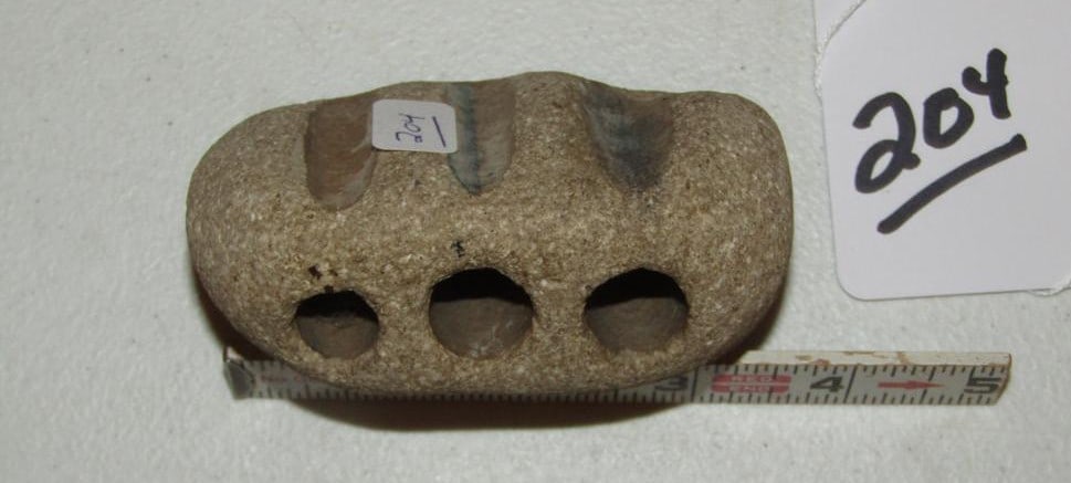 Abrasive stone: 3 3/4" shaft straightener with 3 drilled holes