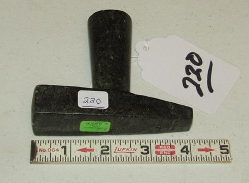 Pipe coa: Anderson coa 4" steatite pipe bowl, Clark Co Virginia, good cond