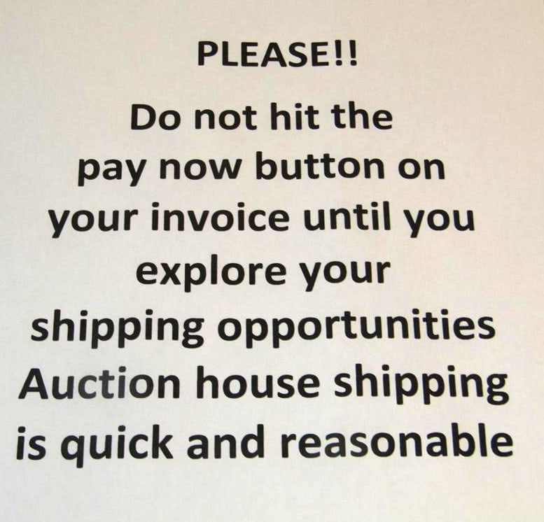 Adv: this is for advertising only to be sure you study your shipment optios before hittig the pay button