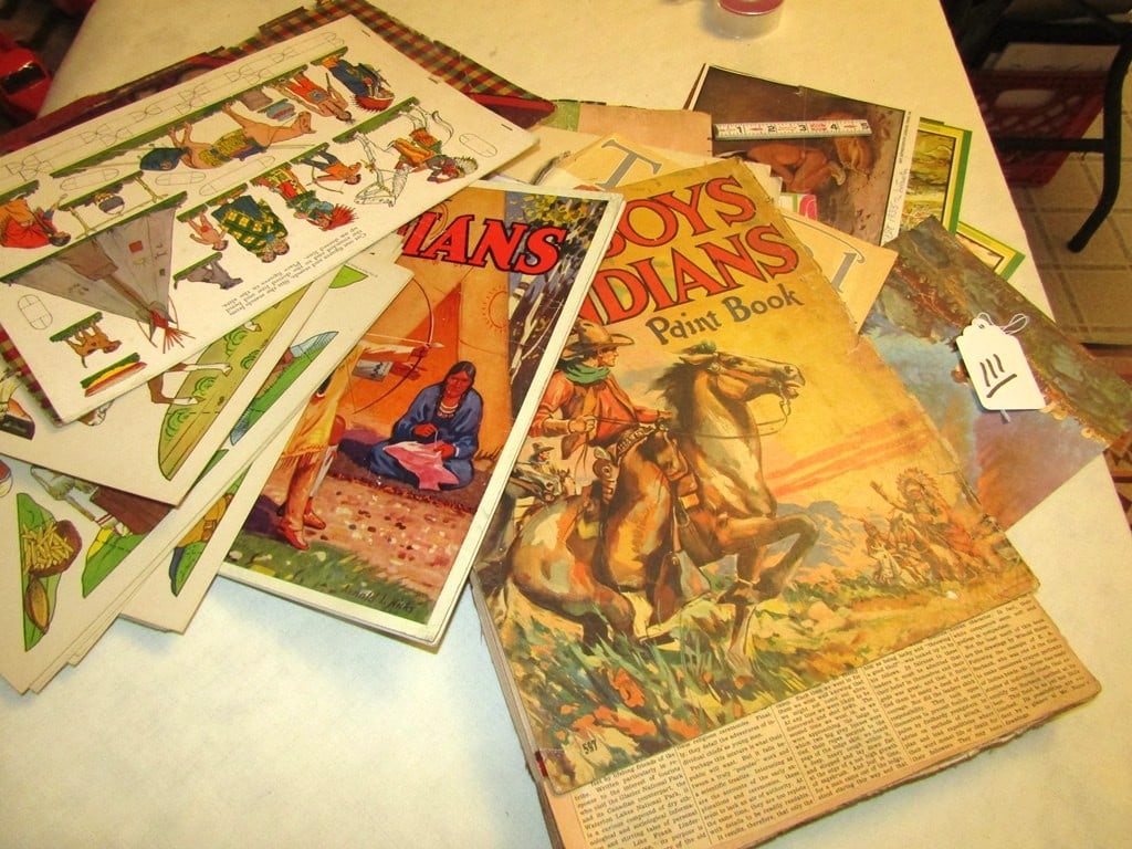 Magazines: Numerous cowboy and Indian magazines, some torn